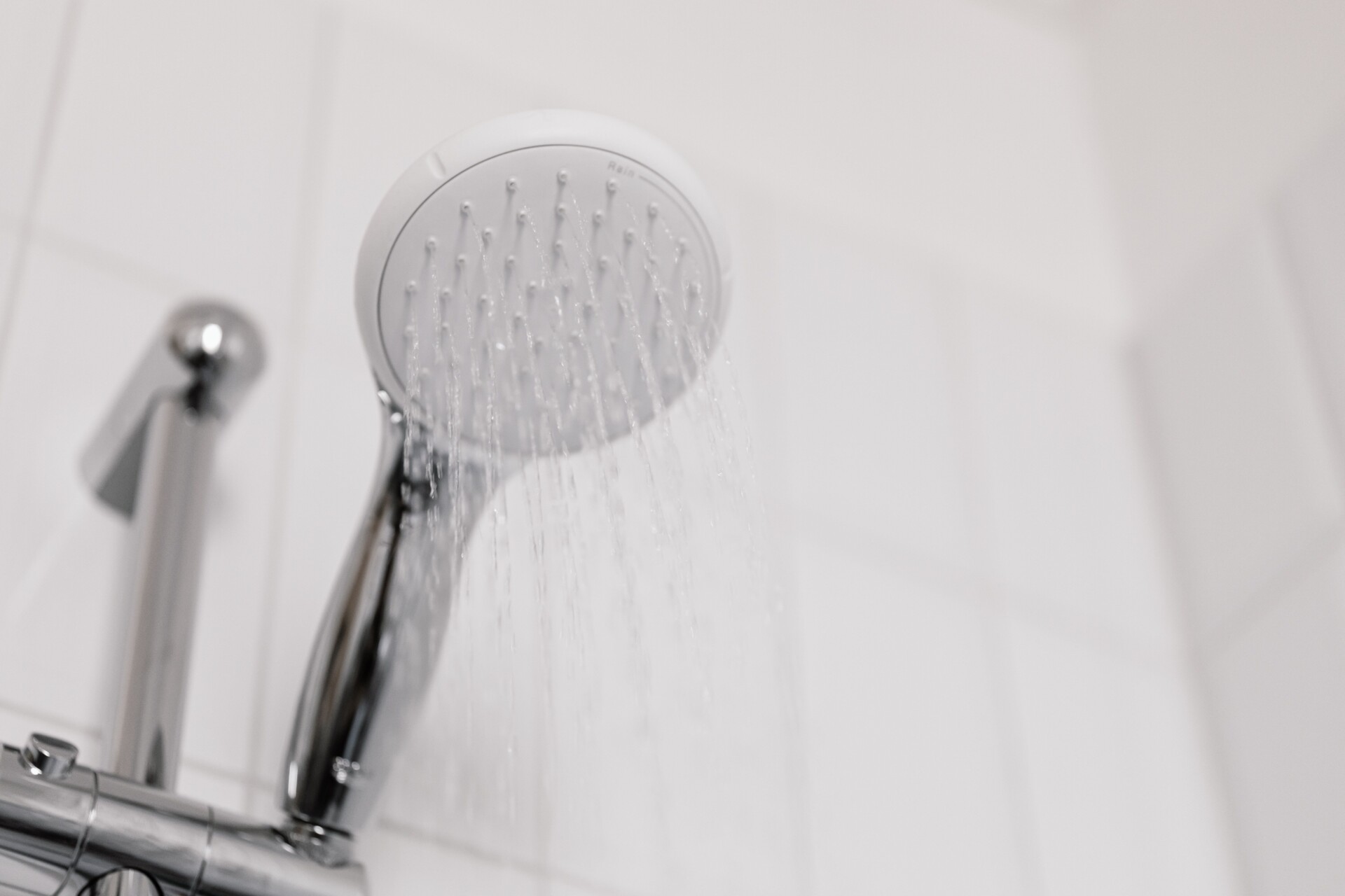bathroom interior showing the shower and a tub